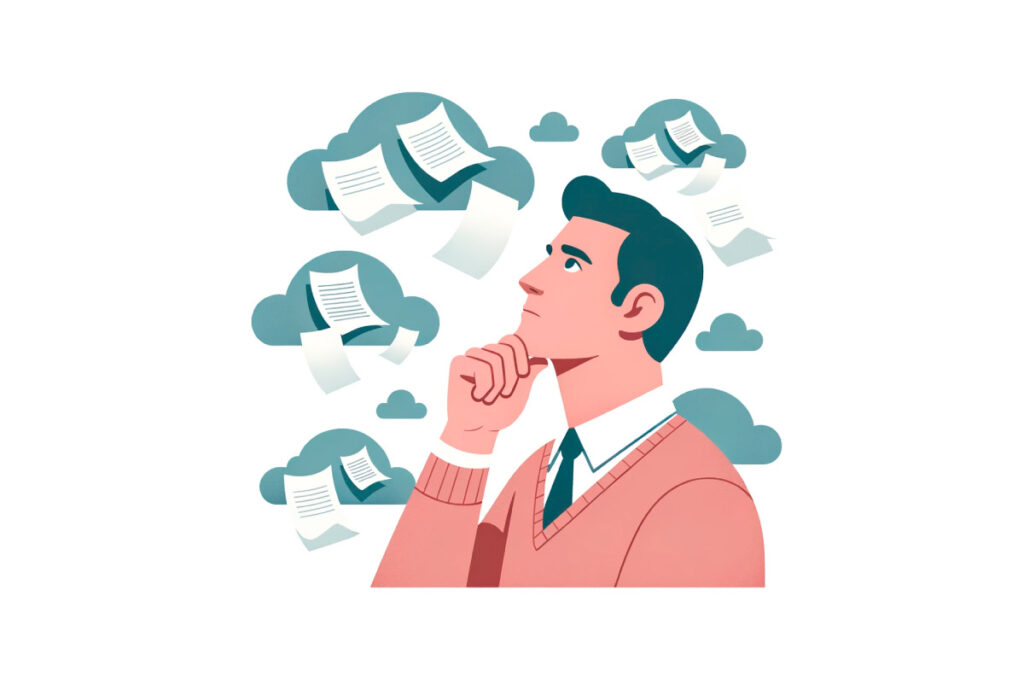 техника Облака на небе