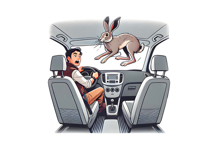 Трудные эмоции как дикий заяц в салоне автомобиля​